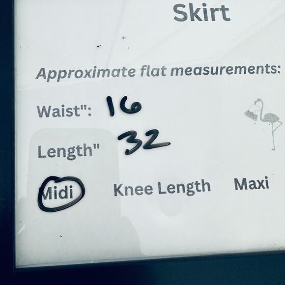 SERENGETI Cotton MIDI Skirt Blue Yellow Floral Pull On Pockets Sz S Breezy Boho - Picture 7 of 7